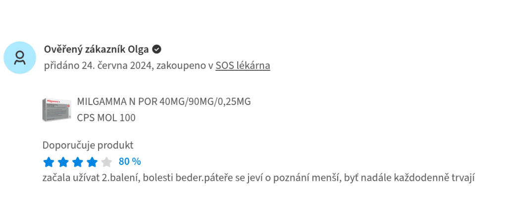 Milgamma N zkušenost