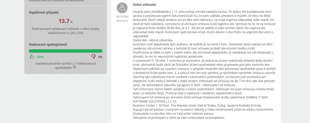 vuci recenze