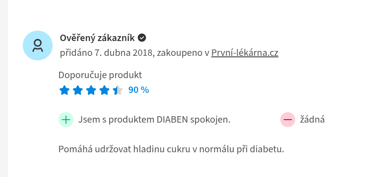 diaben zkušenost