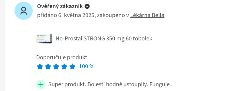 no prostal strong