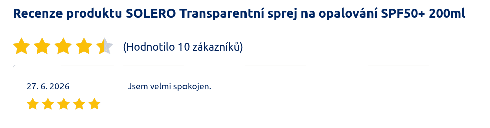 solero kosmetika recenze