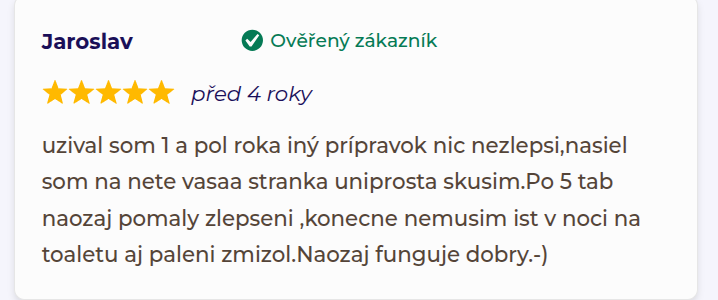 uniprosta hodnocení