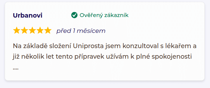uniprosta hodnocení